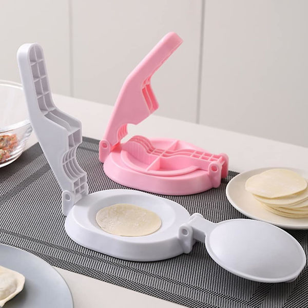 2 kpl Dumpling Press -muotti Dumpling Press -valmistaja Raviolimuotti ruoanlaittoon Taikina Pierogi Ravioli Dumplings Keittiötarvike