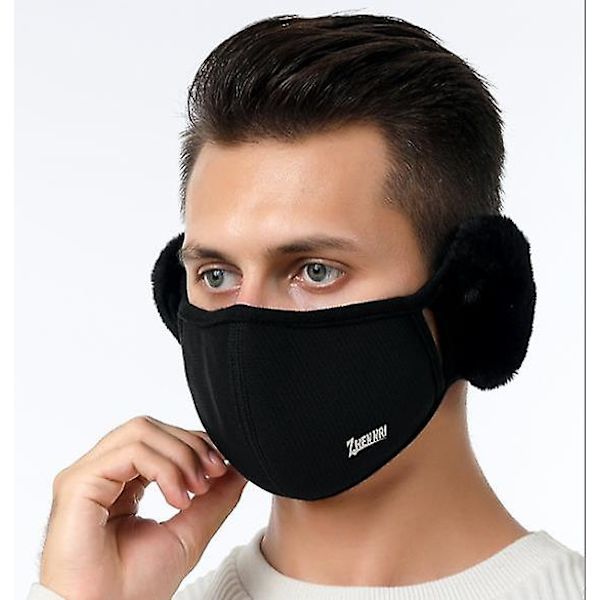Vintercykling Vindtät Och Kalltålig Två-i-ett Bomull Tredimensionell Vuxenmask Red