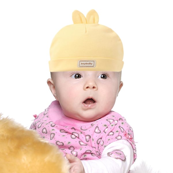 3-delad set med babyhattar för spädbarn i åldern 0-3 månader, nyfödda babyhattar för pojkar och flickor style1