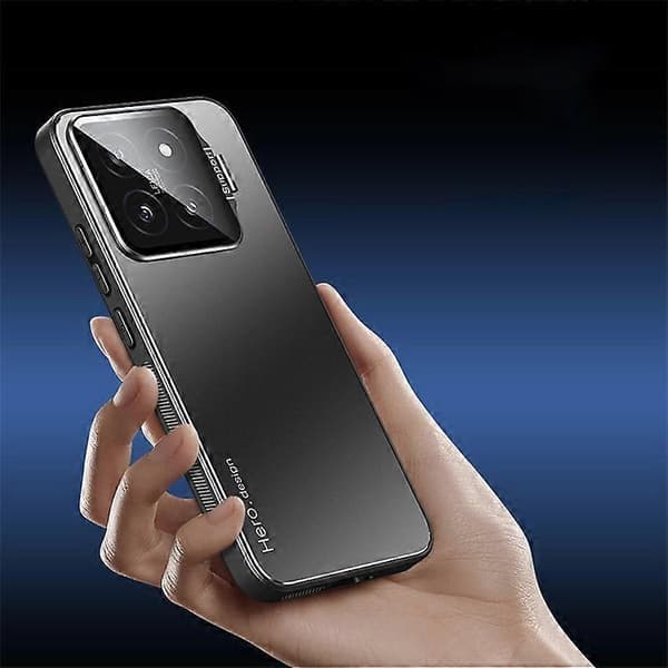 Kompatibelt för Xiaomi 14 Pro Telefonskydd Mobilskal Linsskydd Ställ Blue