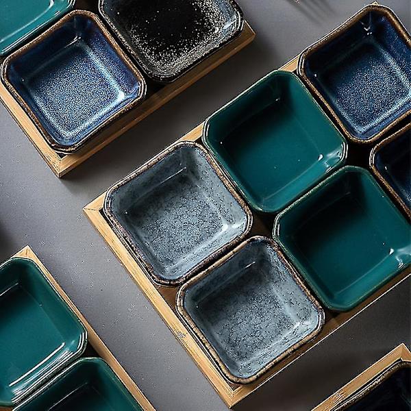 Keramisk Gitter Frugtplade Snackplade Serveringsfad Bakke Hjem Desktop Tørret