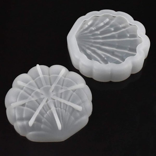Skal Smykkeskrin Forme, Opbevaringsboks Epoxy Resin Forme, Smykkeskrin Silikone Form Støbeform Med Låg Til Smykker Øreringe Opbevaring, Meanin
