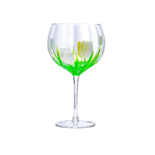 1 st handmålat vinglas i högkvalitativt glas Kristallhögt glas Hushåll Ins Nischglas Vinglas A002