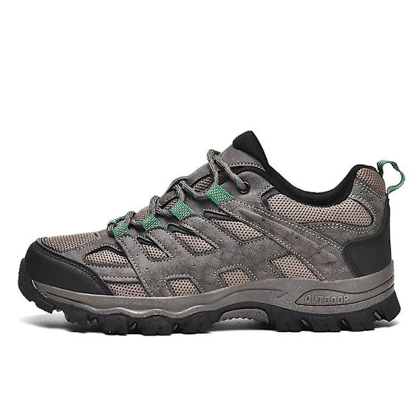 Herre Dame Vandresko Lav Top Sneakers Til Udendørs Trailløb Trekking Vandring 3D2388 Brown EU 43