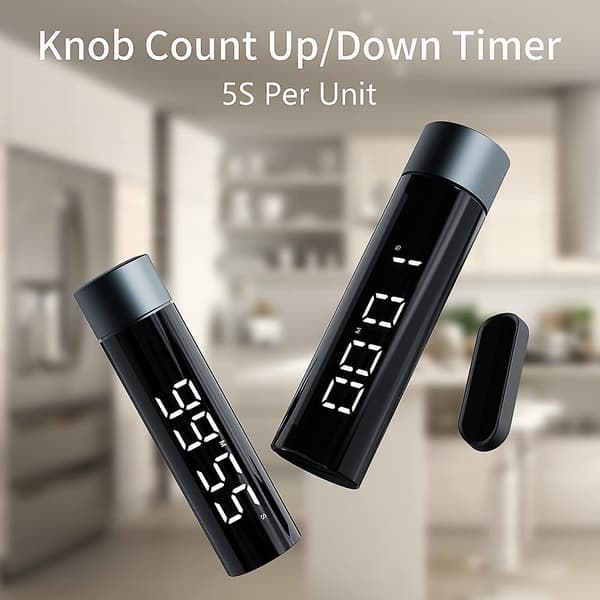 Digital Kök Timer Magnetisk Kök Alarm Klocka Hd Lcd Skärm Timer Ägg Timer Med Vridknapp Justering, Idealisk För Matlagning, Bakning, Studera, E