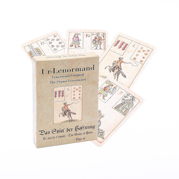 Uusimmat Clair de Lenormand -oraakkelikortit kohtalon ennustamiseen tarot-korttipeli aikuisille ja lapsille, mukana online-opas Multicolor