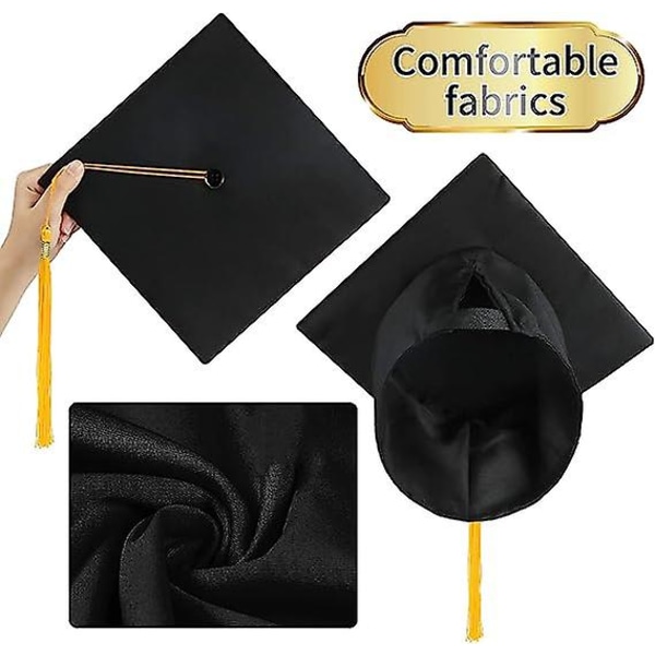 Unisex Graduation Cap, Justerbar Gradueringshue til Graduation University High School Mentor Hat