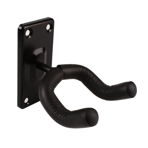 Gitarrhängare Väggfäste Elektrisk Och Basgitarrhängare (2 Pack Svart Metall Gitarrhängare)