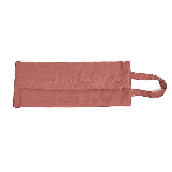 Bärbar tvättduk kosmetisk väska Bärbar resefinish liten väska, gjord av absorberande tyg pink