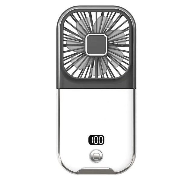 Ny handhållen liten fläkt Digital hängande hals USB fläkt Folding Portable Desktop Mute Fan set 3