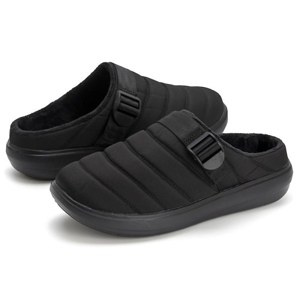 Miesten Puuvillaiset Tossut Lämpimät Talvi Liukumattomat Kengät Hk999 Black EU 40