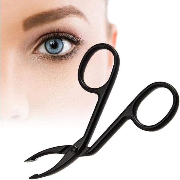 Rostfritt stål Armbåge Ögonbryn Pincett Saxpincett Rak spetsig Professionell plockning Makeup Skönhetsverktyg