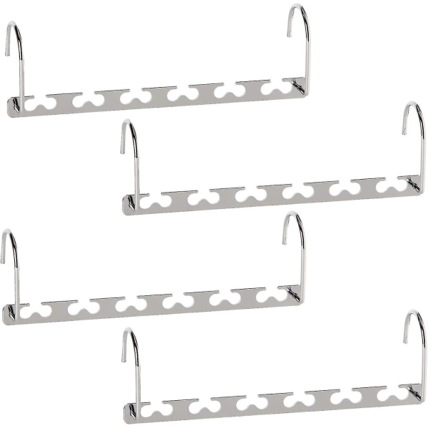 Platsbesparande galgar i metall, magisk kaskadgalge, garderobsarrangör för kläder - Maximera garderobsutrymmet - 4-pack