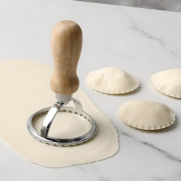 Kagehjul skærer - pastaskærer hjul – Ravioli skærer hjul tærte skorpeskærer