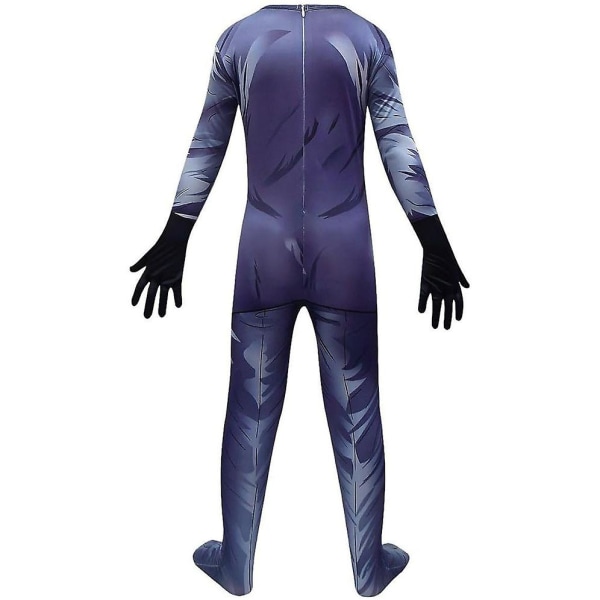 Skibidi Toilet Drenge Kostume Halloween Cosplay Party Bodysuits Med Hovedbeklædning Grey 110