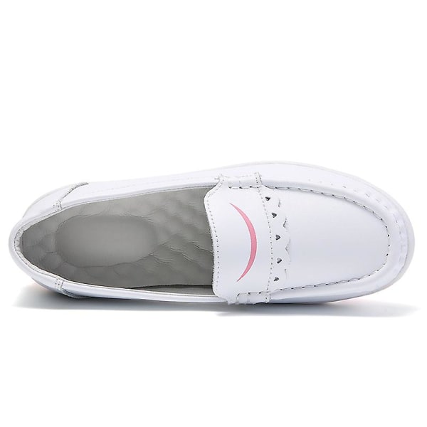Dame Casual Sko Læder Luft Pude Sko Air Sko Ns9988 Red EU 39