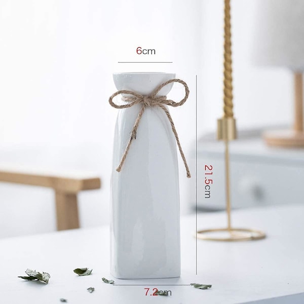 Keramisk blomvas, handgjord blomkruka - minimalistisk stil, dekorativ blomkruka för C