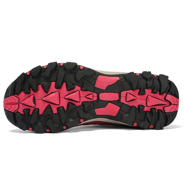 Dame Vandresko Lav Top Sneakers Til Udendørs Trailing Trekking Vandring 3D6136 Red EU 38