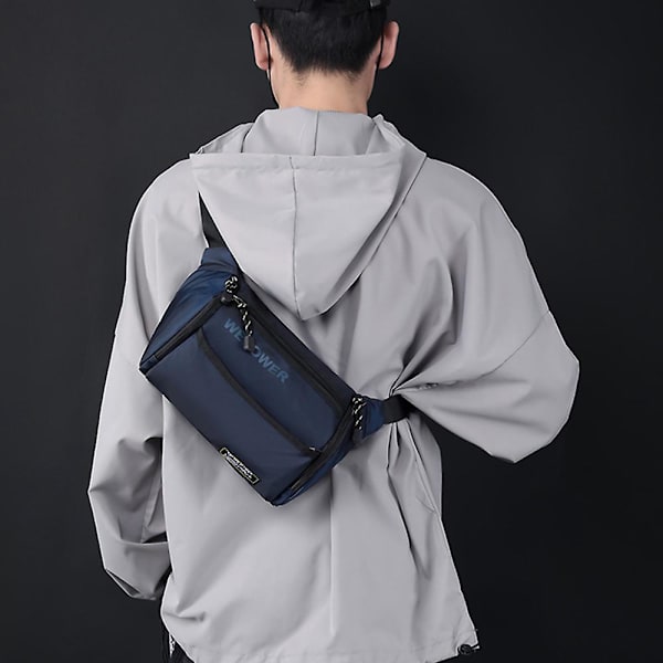 Vyölaukku miehille ja naisille, crossbody vyötärölaukku, vyölaukku Navy blue