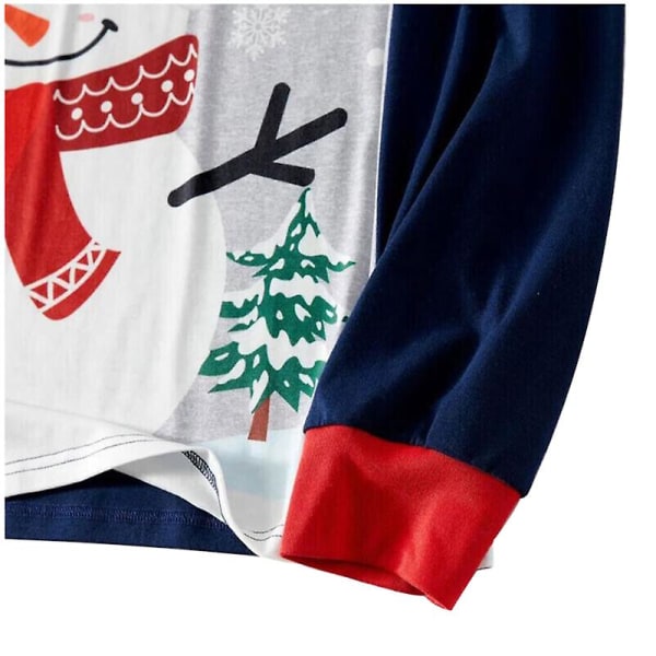 Barn och vuxna julen familj matchande pyjamas pyjamas snögubbe sovkläder pjs set 4T