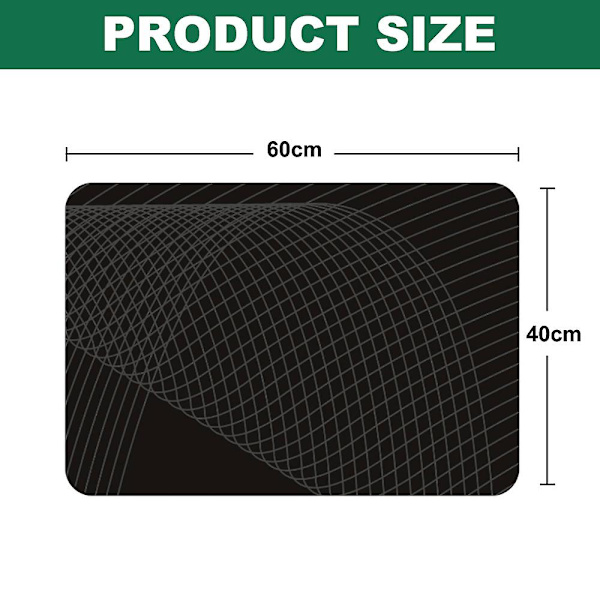 2 stk. Badeværelses Skridsikker Måtte Husholdnings Toilet Absorberende Måtte Badeværelse Diatoméjord Måtte 40*60cm