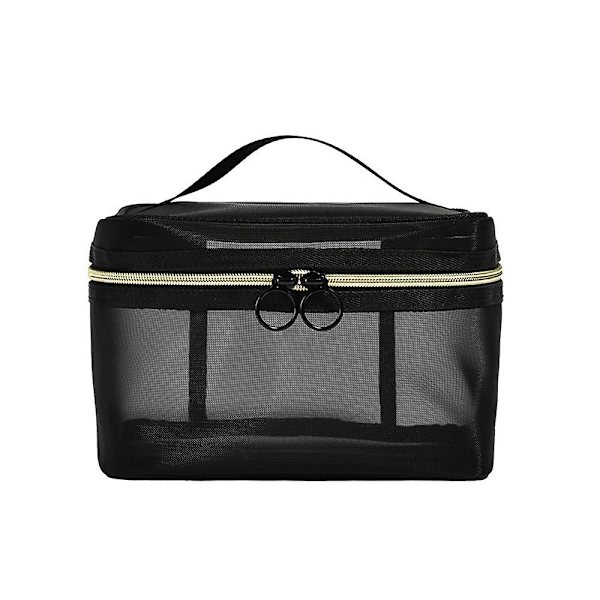 Transparent Resväska i Mesh, Stor Kapacitet, Högdensitetsnät, Makeup Och Necessär style  style1