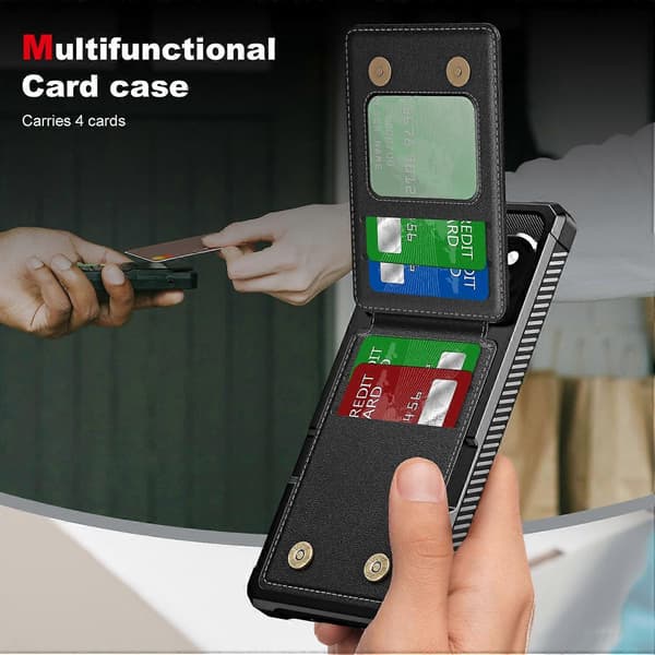 Vertikal Flip Kort Taske Holder Læder Telefon Etui For Google Pixel 9 / 9 Pro