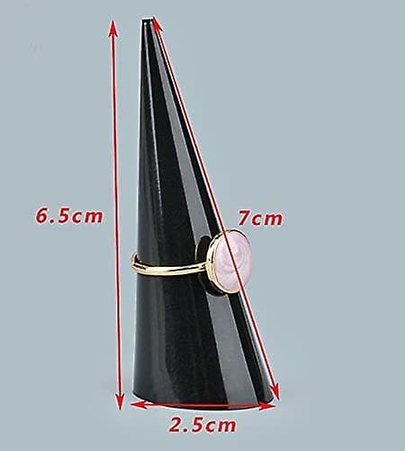 2 st Akryl Smyckesring Displayhållare Solid Cone Shape Finger Ring Stativ Enstaka Ring Display Support Hållare Dekorativa Displayställ För Smycken