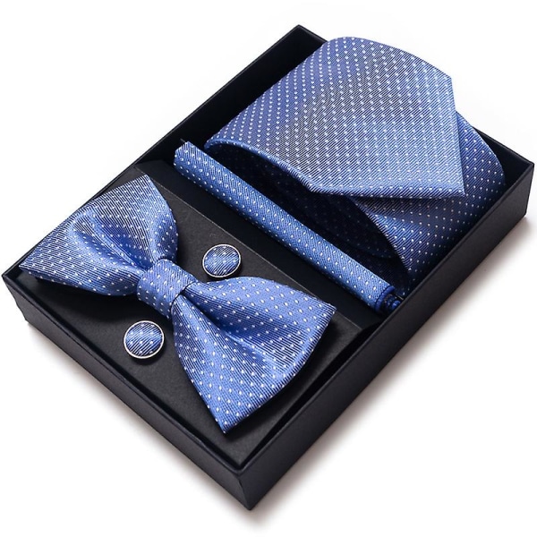 Herr slips fluga kostym presentförpackning 6-delad kostym slipsrem Business formell bröllopsslips WB244