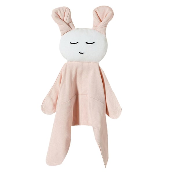 Baby Universal Comforting Towel Doll för pojkar och flickor med baby sovande leksak Light pink