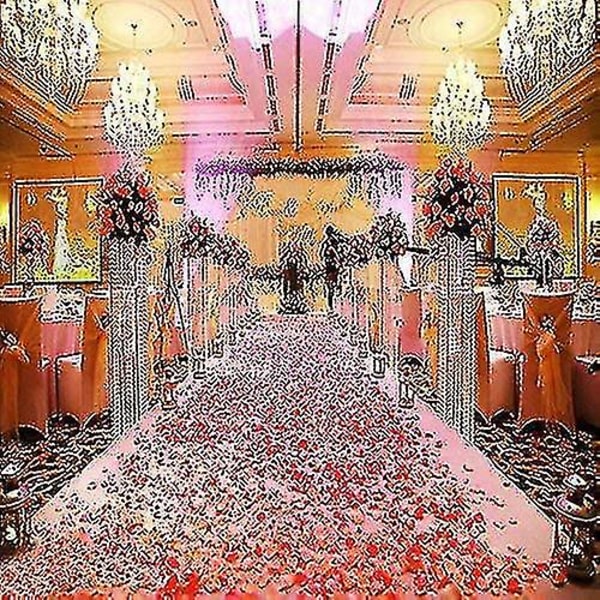 1000 st konstgjorda sidenrosblad Dekoration Bröllopsfest Rosa