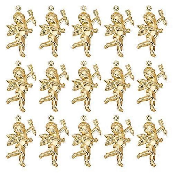 1 Æske 50 stk. Amor Charms Skytsengel Charms 316 Rustfrit Stål Kærligheds Charms Fe Engel Charm