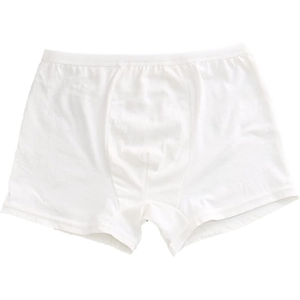 Althee Mens Engångsbomull Underkläder Reseboxersbyxor Portabla shorts Vit/grå 5st S-2xl Style1 L