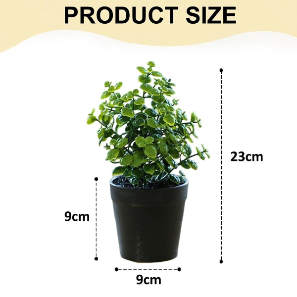 Konstgjord blomma och gräsboll krukväxt Kreativa små prydnader Bonsai konstgjord plastväxt Inredning style4