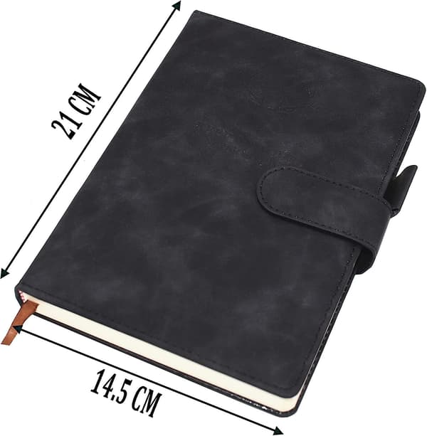 Notesbog A5, Journal A5 Notesbog Notesblok, 360 Sider Kunstlæder Hardcover Journal Notesbøger Med Penholder, Perfekt Til Kontor Skole Hjem B