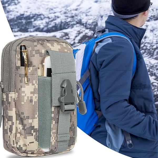 Utomhus midjepack, vandring midjepack -  Bälte för vandring | Mobiltelefonväska midjeväska för camping