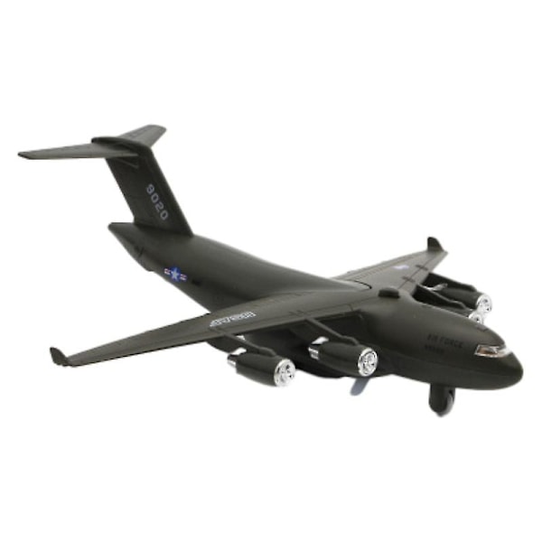Alloy Sound And Light Pullback Aircraft Military Model C17 Overlord Transport Aircraft Fighter Jet Barnens Leksak Flygplan dark green