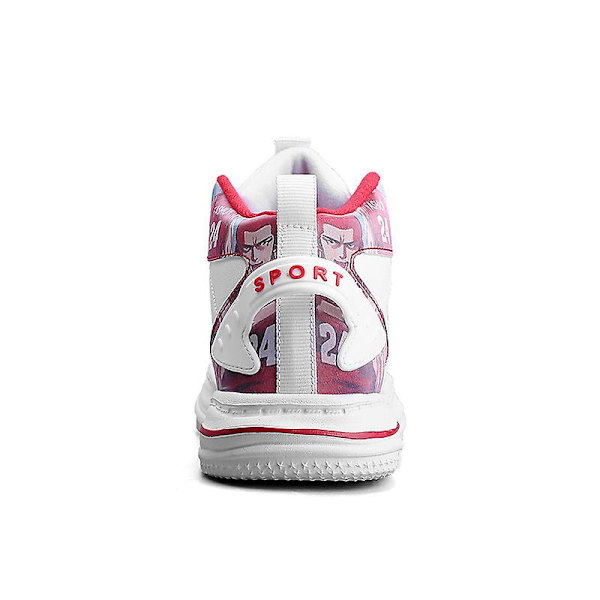 Barn Sneakers Hög-Top Sneakers Löparskor Platta Skor För Pojkar Fr887 White EU 34