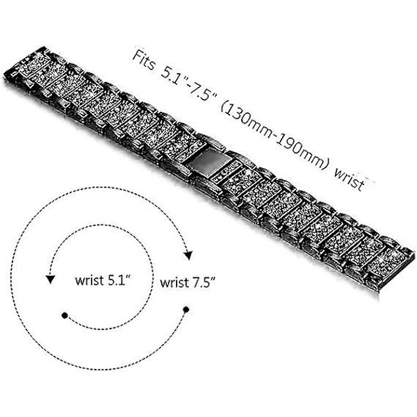 För Apple Watch-rem, iWatch, 38/40/41 lättmetallglitter kristall snabbfrigörande armband, damsports