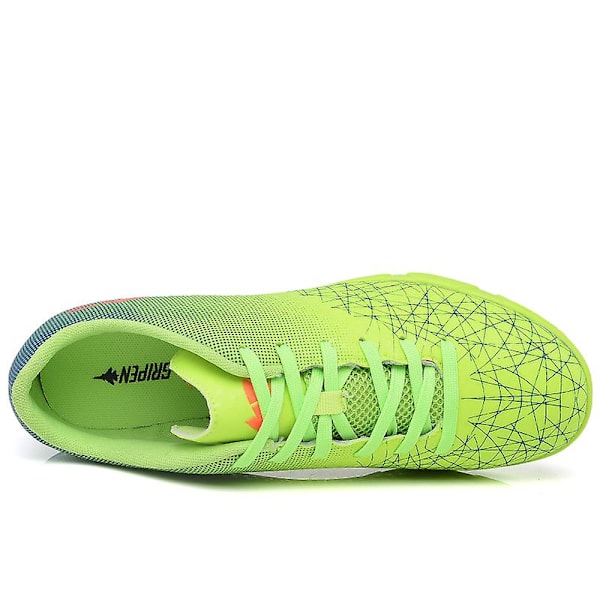 Fotballsko for menn, høye ankler, fotballsko for gressbane, treningssko, sportssko, sneakers 3B27013 Green 36