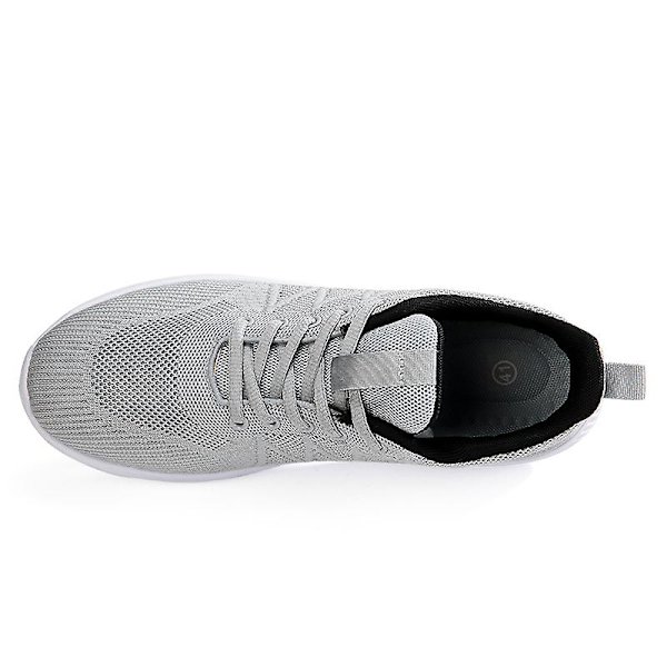 Løbesko til mænd Letvægt Åndbare Vandresko Atletiske Mode Sneakers 3Dsf022 Gray EU 34