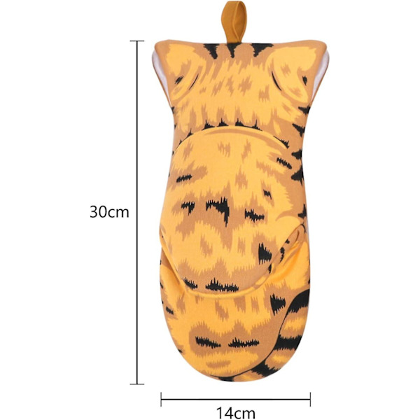 1 par Anti-värme ugnshandskar, tjocka bomullshandskar, damkatt tass köksisolerade handskar, värmebeständiga grillhandskar för grill Bbq Ki