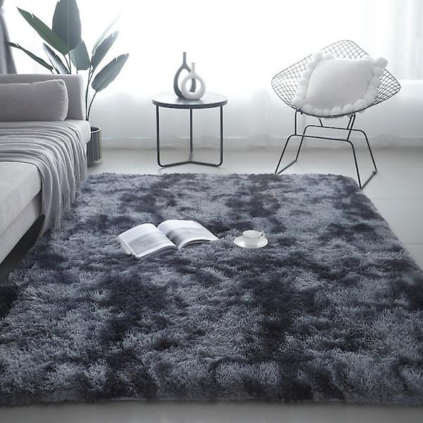 Mjuk och fluffig matta för inomhusbruk BLACK 40X60cm