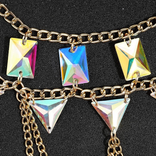 Kroppskedjor Smycken Tillbehör - Boho Kristall Tofs Bikini Set Strand Cosplay Behå