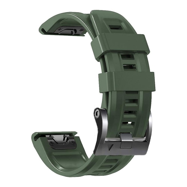 Watch för Garmin Forerunner 965/955/945/935 Vattentätt mjukt band med svart spänne Army Green