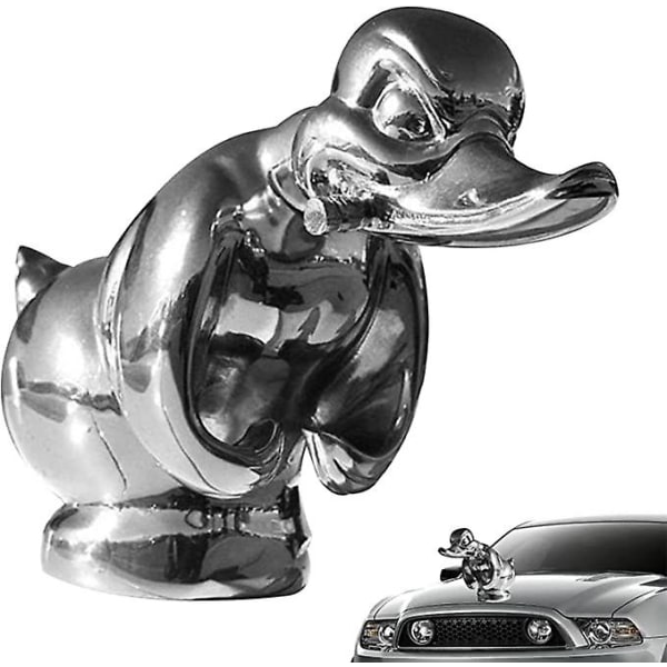 Angry Duck hatt prydnad, rolig ank hatt prydnad bil huv prydnad, självhäftande ank bil logotyp, resin ank staty