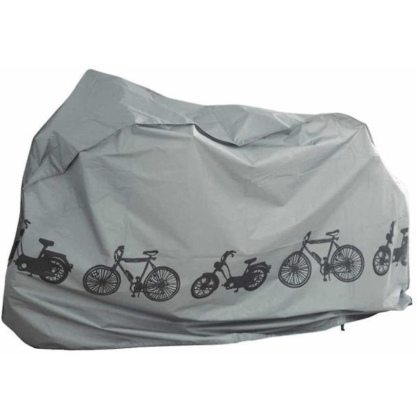 Cykeltrappe Cykelovertræk Cykelgarage Universal Til E-cykler / Scootere, Vandtæt Presenning [100cm X 210cm] Farve: Grå