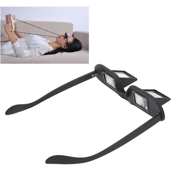 Lazy Glasses Sänky Prisma Lasit Silmälasit, Horisontaalinen Peili Lazy Readers Lasit 90 Asteen Prisma Lasit