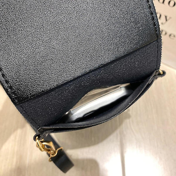 Dame Crossbody Mobiltelefon Lommebok PU Lær Høy Sensitivitet Berøringsskjerm Telefon Pink