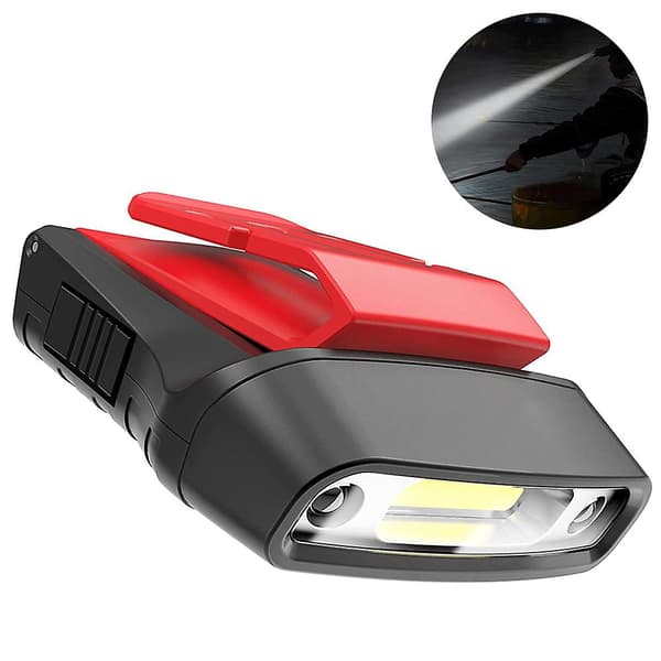 Pannlampa med Rörelsesensor, Med Rött Varningsljus Red